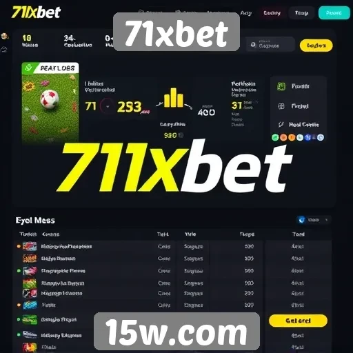 Análise da interface do usuário do site 71xbet